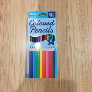 สีไม้ 12 สี แท่งยาว ( 12  colour pencils)ถูกสุดๆ