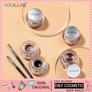 Focallure อายไลเนอร์ และครีมเจลเขียนคิ้ว ใช้ได้สองแบบ กันน้ํา และเม็ดสีสูง มีให้เลือก 5 สี