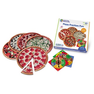 L4K : Learning Resources : Pizza Fraction Fun Game : เกม พิซซ่า เรียนรู้ เศษส่วน : 6-10 ปี : พร้อมส่ง!!!