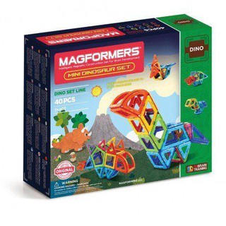 ของเล่น Magformers Mini Dinorsour Set 40P ตัวต่อแม่เหล็กเสริมพัฒนาการสำหรับเด็ก