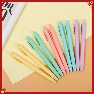ปากกาเจล สีดํา สีมาการอง แบบเรียบง่าย สไตล์เกาหลี สําหรับนักเรียน สํานักงาน เครื่องเขียน ปากกาเจลสี ปากาเจล ปากกากด ปากกาลูกลื่น ปากกาลูกลื่นน่ารัก ปากกาสวยๆ