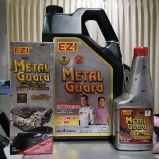 Ezi Metal Guard น้ำมันเครื่อง 5W-30 SN+ สารเสริมประสิทธิภาพในเครื่องยนต์ สูตรเบนซิน