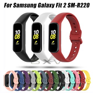 สายนาฬิกาข้อมือซิลิโคนสําหรับ Samsung Galaxy Fit2 Sm - R220