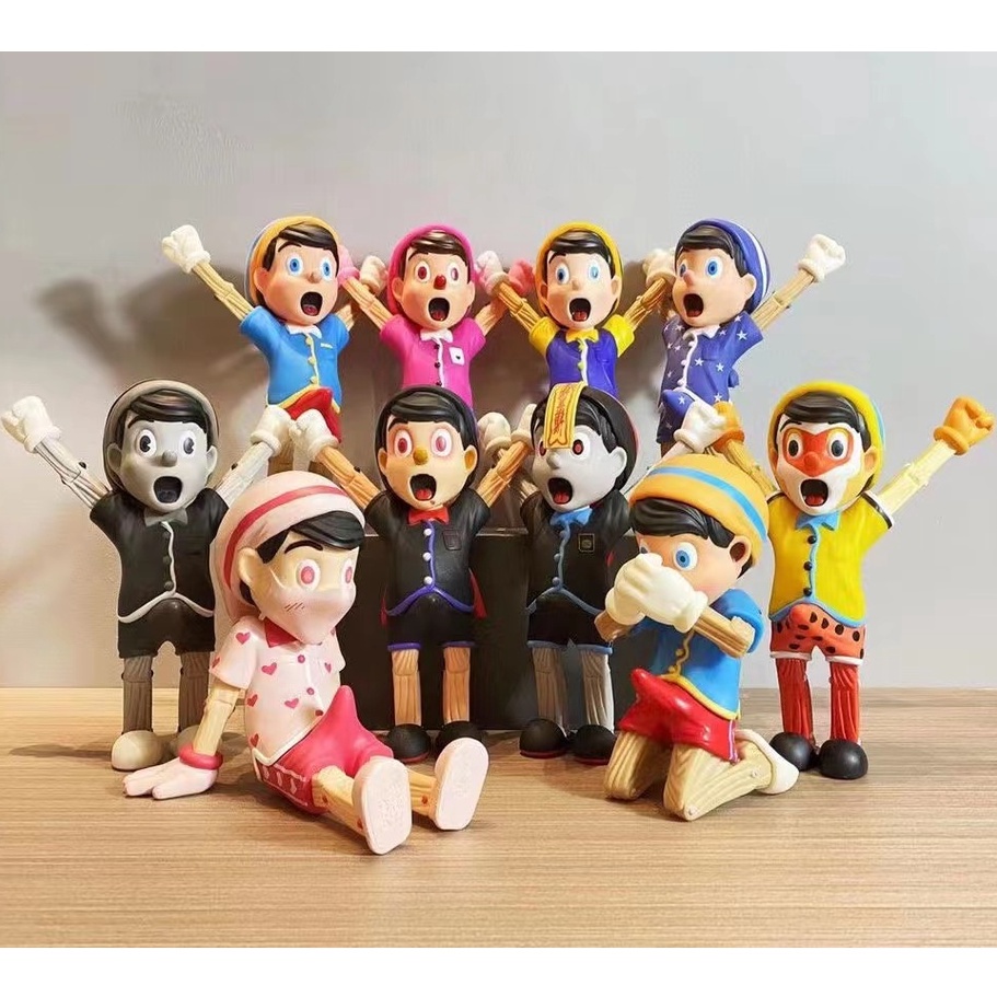 Mand kaws Pinocchio Doll Limited Figure Model Doll Toy สินค ้ าอินเทรนด ์ OriginalFake