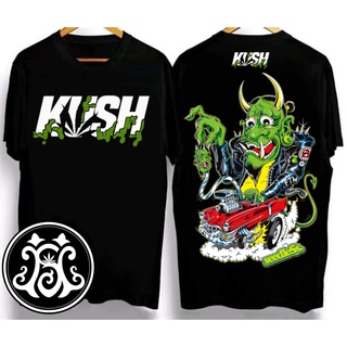 ผ้าฝ้าย 100%เสื้อยืด kush เสื้อยืดสุดเท่ Crew neck T-shirt. Oversized T-shirt เสื้อยืดผ้าคอตตอน V.09S-3XL