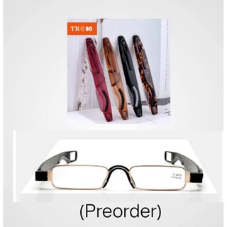 แว่นสายตายาว  แว่นตาอ่านหนังสือ TR90 แว่นหมุน 360 องศา แว่นสายตาพับได้e