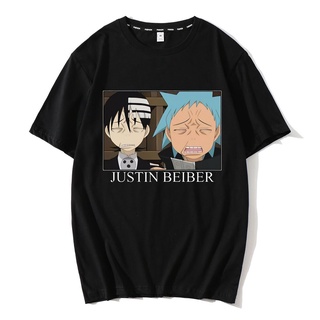 T-shirt  ใหม่ เสื้อยืดแขนสั้น ผ้าฝ้าย พิมพ์ลายอนิเมะ Soul Eater คุณภาพสูง แฟชั่นฤดูร้อน สไตล์ญี่ปุ่น สําหรับผู้ชายS-5XL