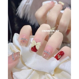 เล็บปลอมสำเร็จรูปงานสีเจล งานทำมือสีเจลทุกขั้นตอน
