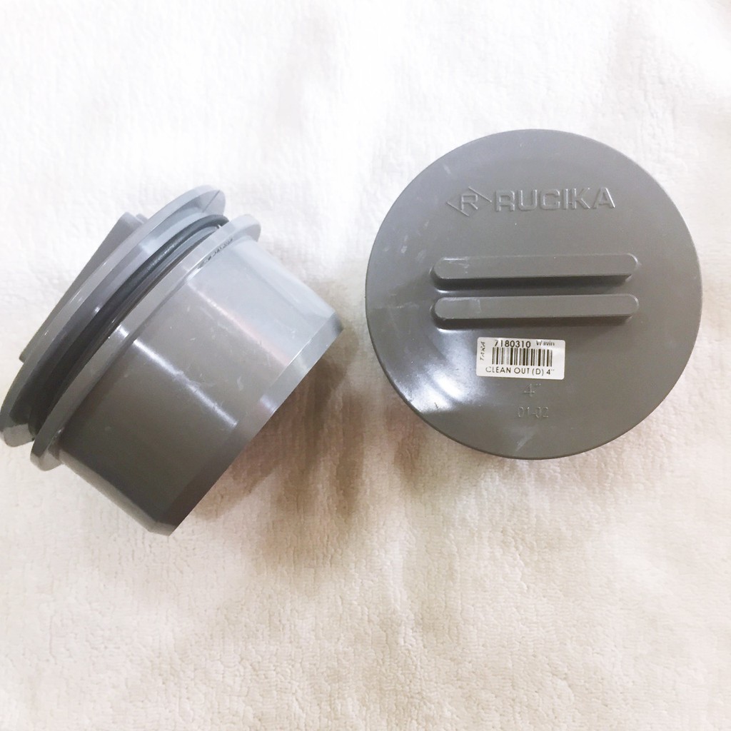 Clean Out 4" Rucika D / Dop CO 4" Rucika / ฝาปิดท่อ PVC 4" Rucika