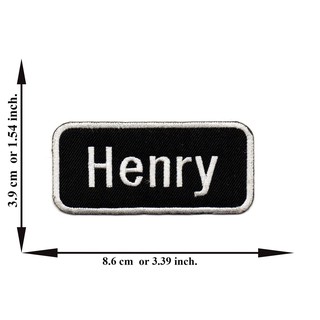 ตัดรีด ตัวรีดติดเสื้อ อาร์มปัก ติดเสื้อปัก ปักเสื้อ DIYลาย HENRY