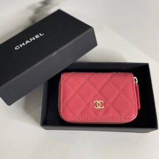 กระเป๋าสตางค์ CHANEL ZIPPY  MINI WALLET  CAVEAR 💛หนังแท้