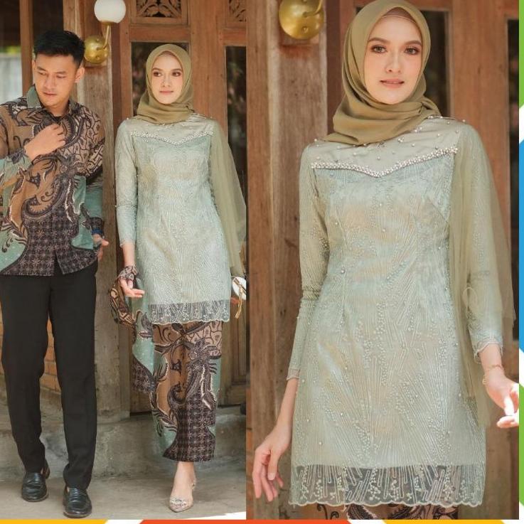 ราคาที่ถูกที่สุด.. COUPLE SET KEBAYA VEKKA FIANCE KEBAYA LAMRAN FIANCE MODERN BATIK KEBAYA DONGAN WI