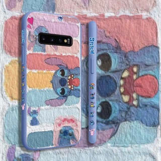 เคสมือถือซิลิโคนกันกระแทกทรงสี่เหลี่ยมสําหรับ Samsung S10 4G S10 5G S10E S10Lite S10Plus S9 S9Plus