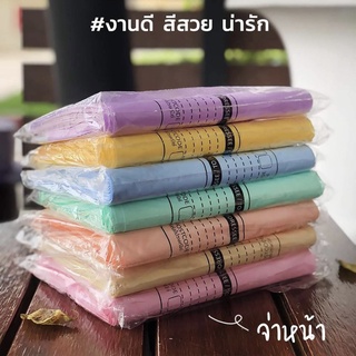 ซองไปรษณีย์จ่าหน้า สีพาสเทล แพค100ใบ ถุงไปรษณีย์ ซองพลาสติก