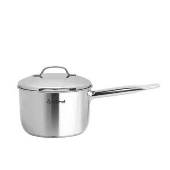 Zebra หม้อด้าม Estio Pro II ขนาด 16 ซม. พร้อมฝา ผลิตจากสแตนเลสคุณภาพดี แข็งแรง ทนทาน ใช้งานได้กับเตา