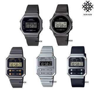 NEW CASIO VINTAGE BLACK SERIES ของแท้ประกันศูนย์ 1ปี A168WEMB-1B A171WEMB-1A