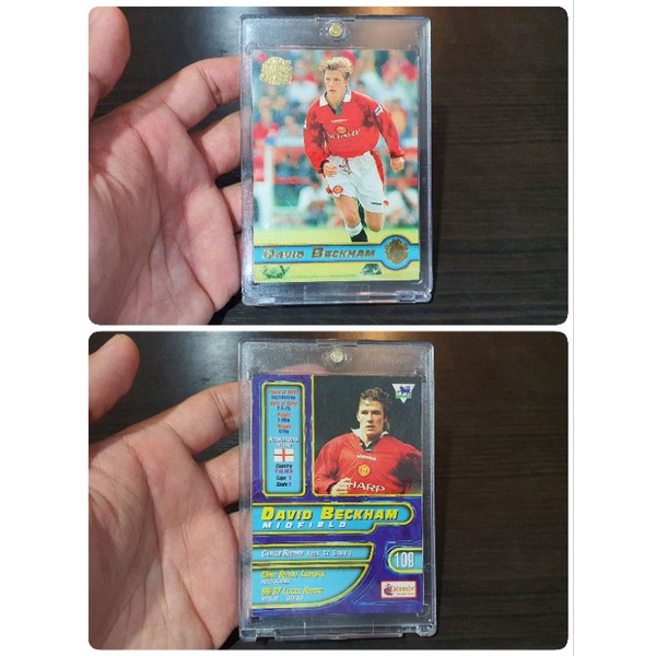 การ์ดฟุตบอล CARD MERLIN PREMIER GOLD (BECKHAM MAN UNITED) ปี 1997-1998 หายาก สำหรับนักสะสม หรือใครที