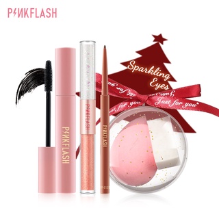 Pinkflash ชุดเครื่องสําอางอายไลเนอร์สีชมพู 4 ชิ้น