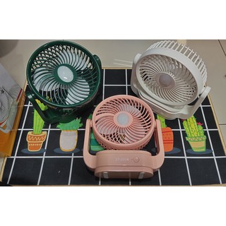 พัดลมตั้งโต๊ะ ชาร์จไฟ 4W #ST-2034 Circular USB Fan