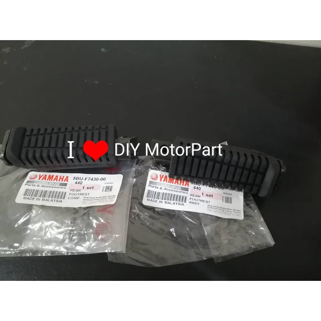 YAMAHA LC135 V1 V2 V3 V4 V5 V6 125Z Y125 Y125Z Y125ZR FOOTREST FOOTREST REAR BELAKANG ชุด HARGA