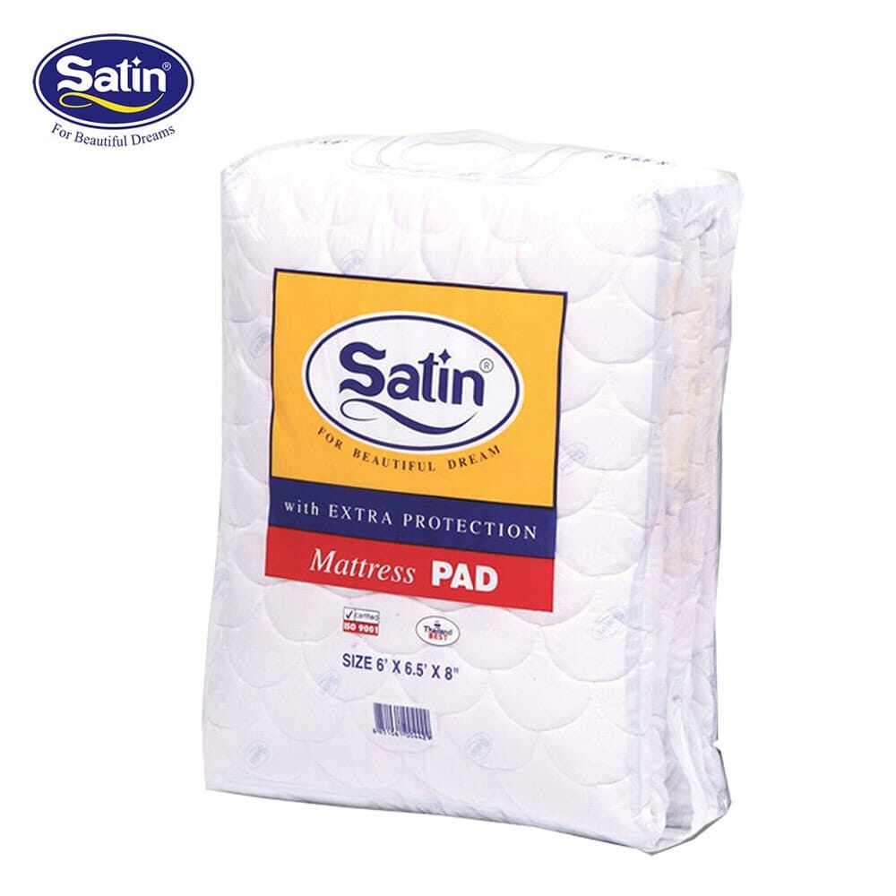 Satin ผ้ารองกันเปื้อนที่นอน สำหรับที่นอนหนาสูงสุด 8 นิ้ว [WeMall] WGXY