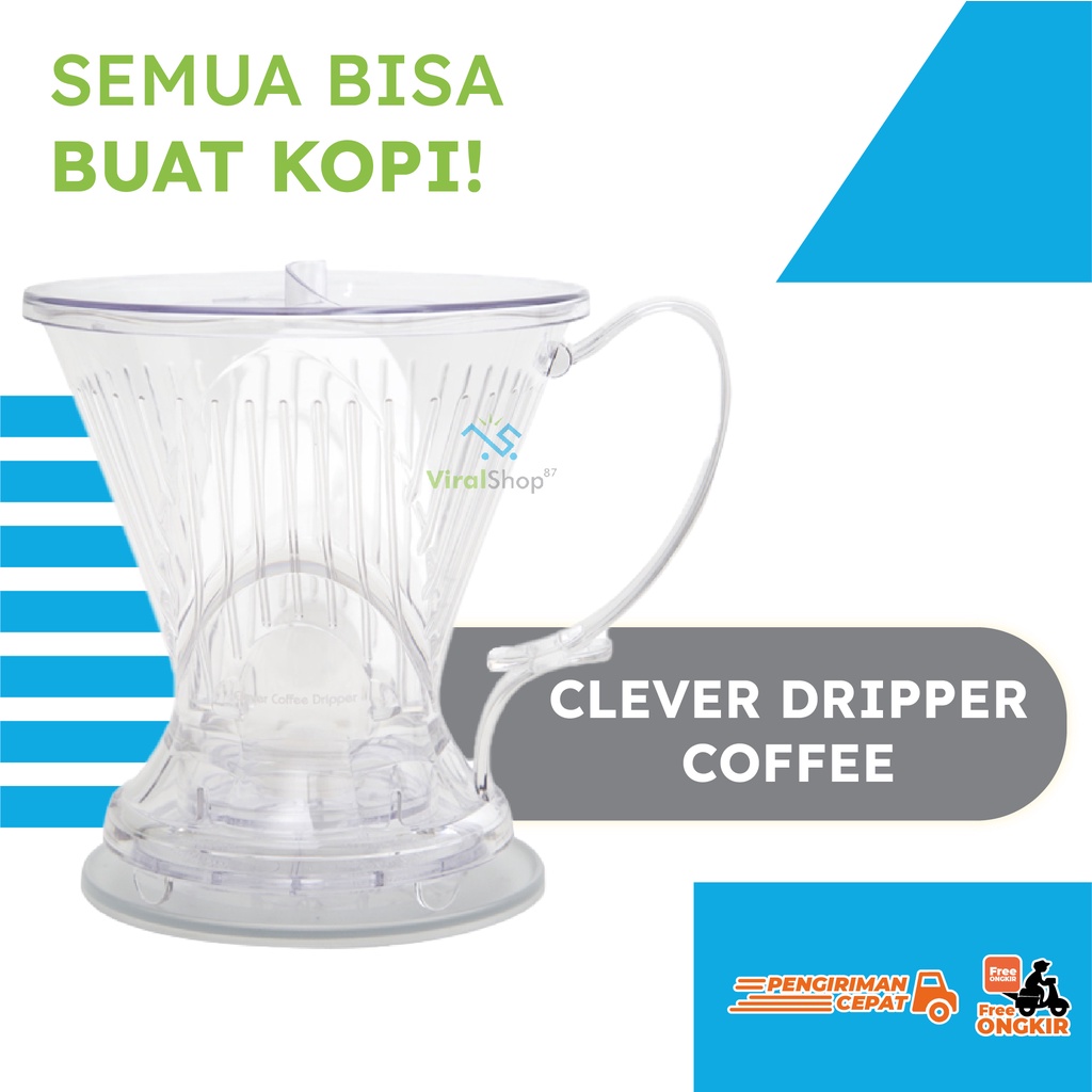 Clever Dripper Coffee 1to4 ถ้วย ABID 103 Smart Dripper ฟรี FILTERPAPER