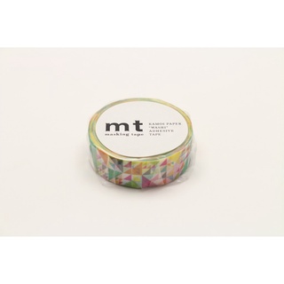 mt masking tape sankaku pink (MT01D288) / เทปตกแต่งวาชิ ลาย sankaku pink แบรนด์ mt masking tape ประเทศญี่ปุ่น