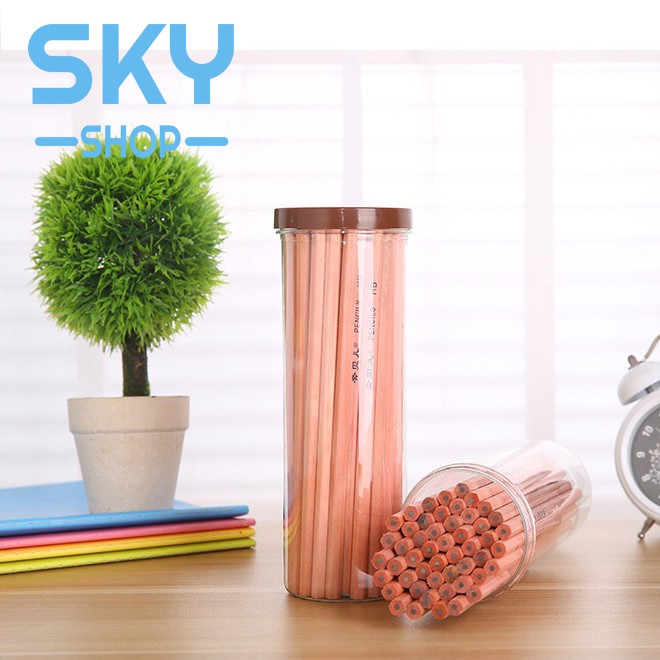 SKY ดินสอ 50ด้าม ดินสอHB ดินสอไม้เป็นมิตรกับสิ่งแวดล้อม HB Pencil 50 Pcs