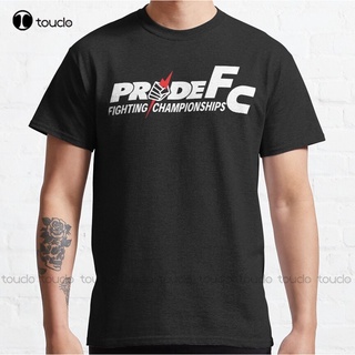 เสื้อยืดโอเวอร์ไซส์เสื้อยืด พิมพ์ลายดิจิทัล Pride Fighting Championship สไตล์คลาสสิก เลือกลายได้ เหมาะกับใส่ทํางาน สําหร