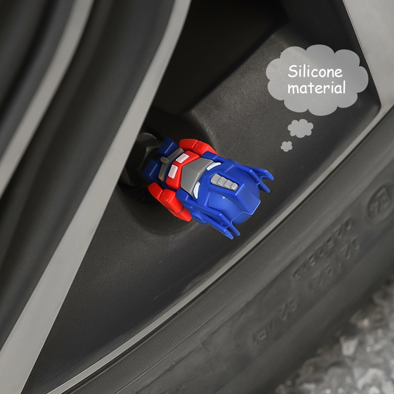 ฝาครอบวาล์วยางล้อรถยนต์ กันฝุ่น ลายการ์ตูน 1 ชิ้น