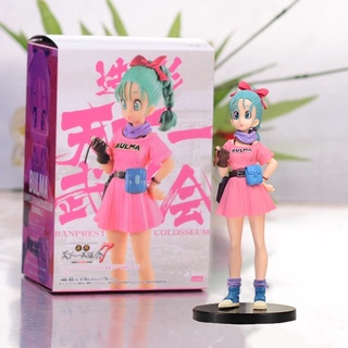 ตุ๊กตา PVC อนิเมะ Dragon Ball Budo Club No. 17 ซม. ฟิกเกอร์ Bulma Girlhood Bulma Son Goku Vegeta สําหรับตกแต่ง 90 ชิ้น