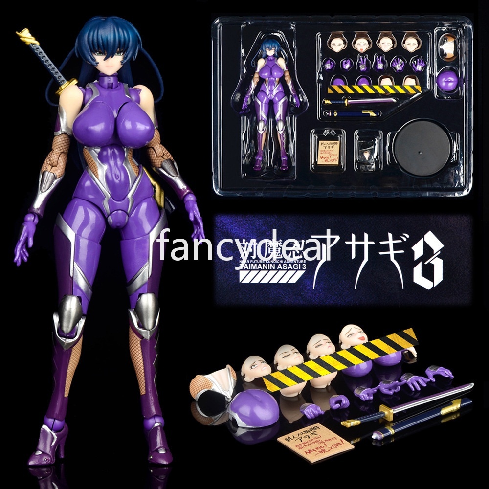 วินาที Axe Taimanin Asagi Asagi Igawa PVC Action Figure ข้อต่อที่สามารถเคลื่อนย้ายรุ่นคอลเลกชันของเล่น
