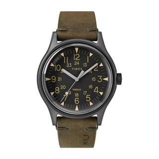 Timex TW2R97000 MK1 SST OLIVE นาฬิกาข้อมือผู้ชาย สายหนัง OLIVE Green หน้าปัด 40 มม.