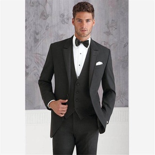 ใหม่คลาสสิกชุด Smolking Noivo Terno Slim Fit Easculino ชุดราตรีชุดสำหรับชายคุณภาพสูง Dinner Party Prom เจ้าบ่าว Tuxedo