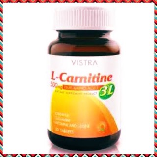 Vistra L-Carnitine 500 Plus 3L วิสทร้า แอล-คาร์นิทีน พลัส