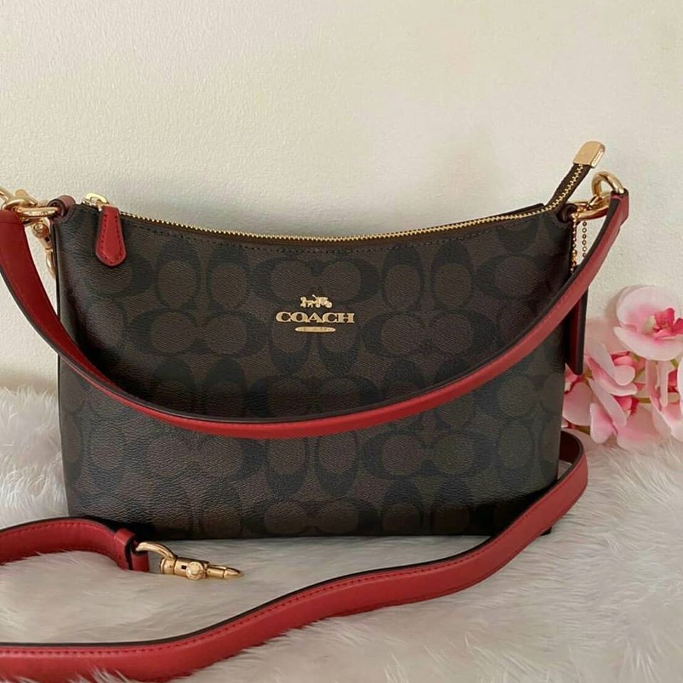 COACH LEWIS SHOULDER BAG IN SIGNATURE CANVAS