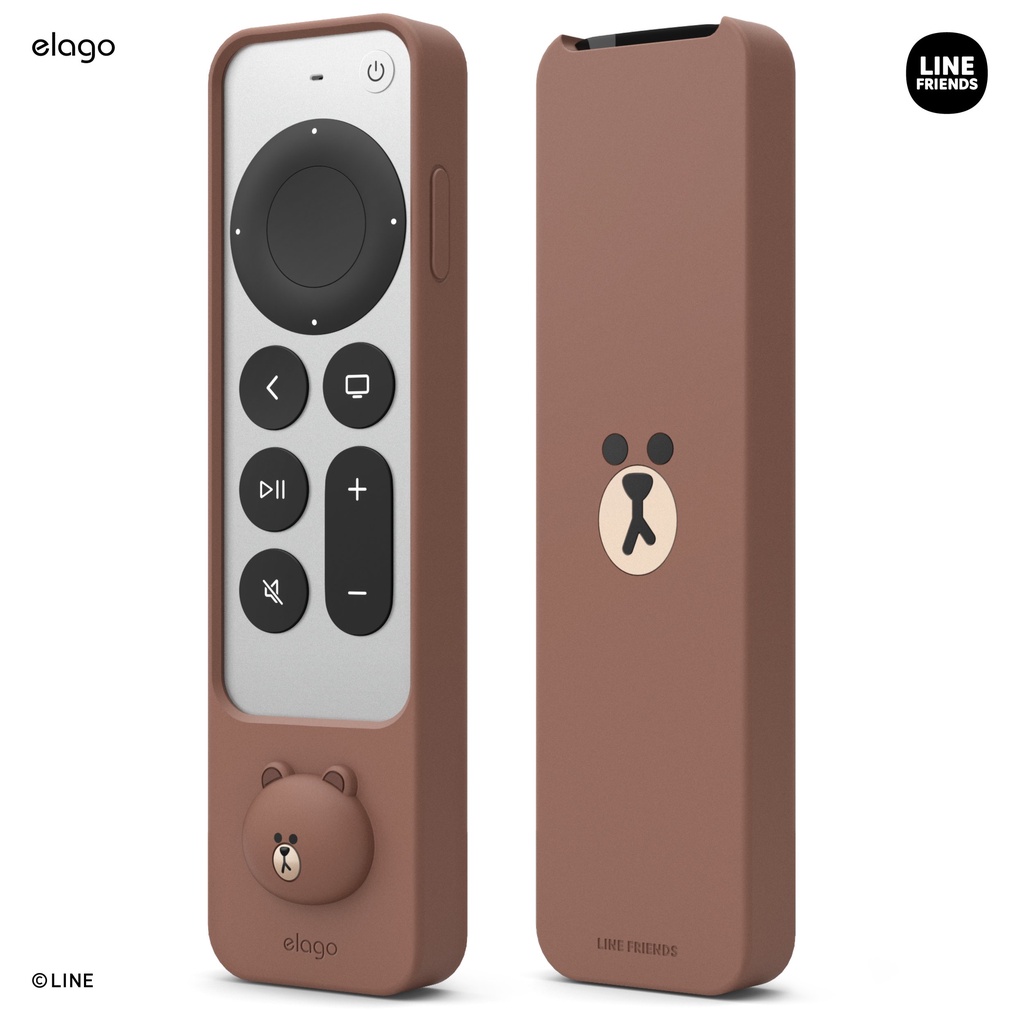 elago x LINE FRIENDS Collection Remote Control Case for 2021 Apple TV 4K HD ลิขสิทธิ์แท้จากตัวแทนจำหน่าย สินค้าพร้อมส่ง