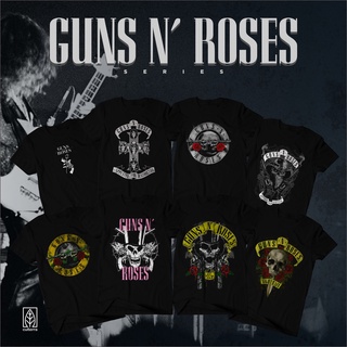 เสื้อยืด พิมพ์ลายวงดนตรี GNR SERIES โลหะS-5XL