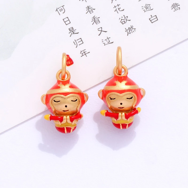 จี้สร้อยคอ สร้อยข้อมือ รูปลิง สไตล์เวียดนาม แฮนด์เมด thumbnail 4