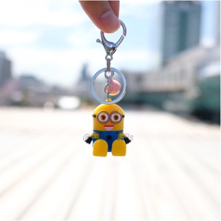 พวงกุญแจ ยาง Dave เดฟ Minion มินเนี่ยน ท่านั่ง 2นิ้ว Minions