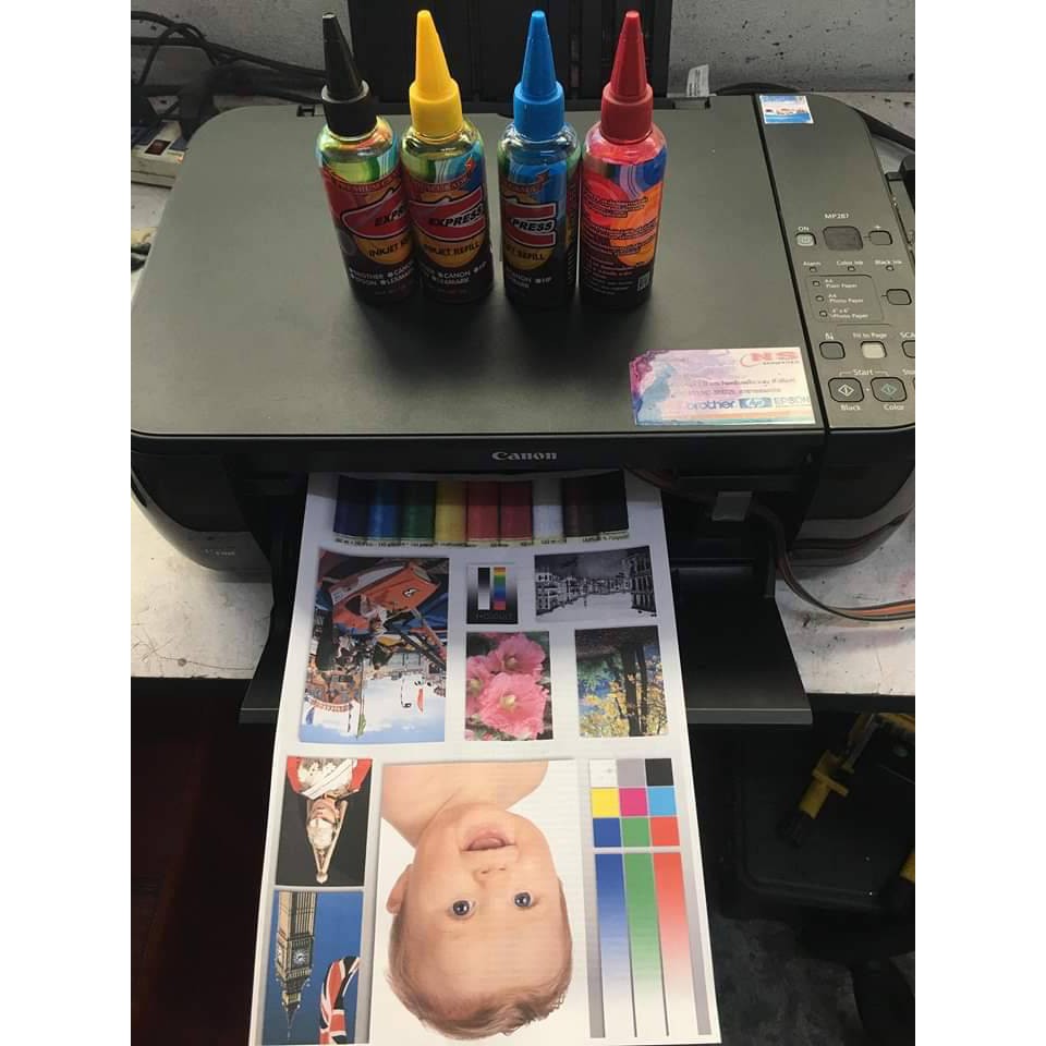 น้ำหมึกเติม EPSON ดำ น้ำเงิน แดง เหลือง 100ซีซี EXPRESS INKJET REFILL EPSON 100 ml BL/C/M/Y ราคา ถูกที่สุด ดีลบีเคเค แกลเลอรีภาพที่ 6
