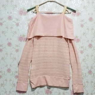 เสื้อไหมพรม เสื้อคอปาด สีชมพู Brand Smednall (KN-029)ส่งฟรีพัสดุธรรมดา