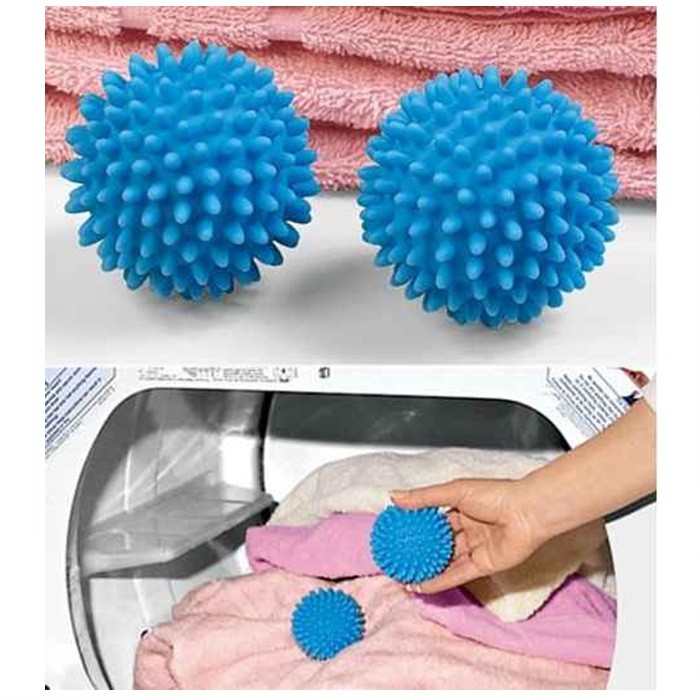 Soften เสื้อผ้าเครื่องซักผ้าพิเศษ Blue Dryer Ball Decontamination ทนทานก่อสร้างนํากลับมาใช้ใหม่ได้ปฏ