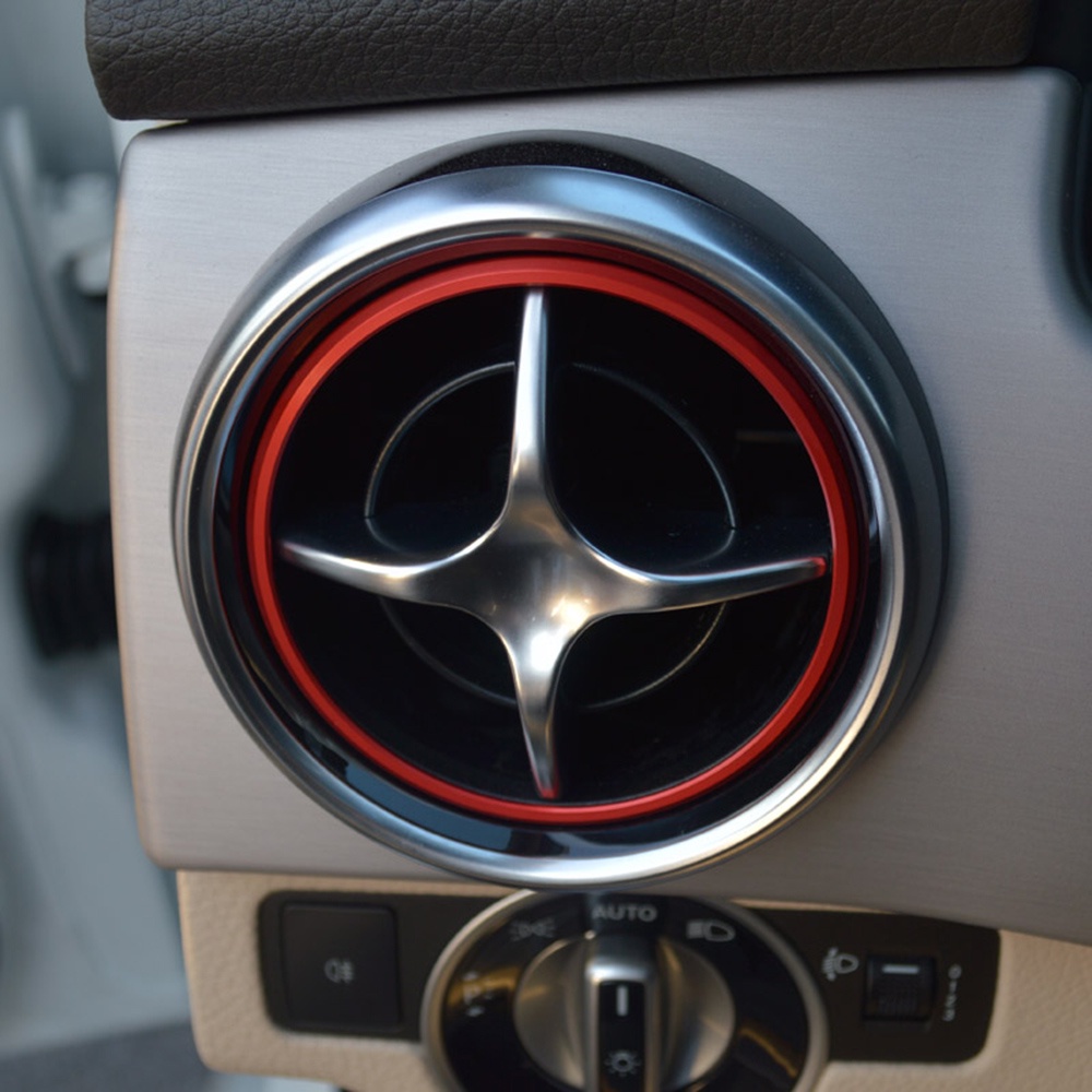 สติกเกอร์แหวนตกแต่งช่องแอร์รถยนต์ สําหรับ Mercedes-Benz SLK 55MB SLK SLC R172 SLK250 SLC180 SLC200 SLC300 AMG SLC43