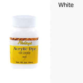 Fiebings Acrylic Dye สีอะคิลิคสำหรับเพ้นท์หนัง White 2 oz.