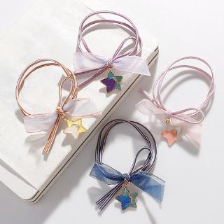 Lovely Simple Star Hair Rope Women Elastic Hair Band Girls Headwear Scrunchy Headbands Stars Hair Accessories