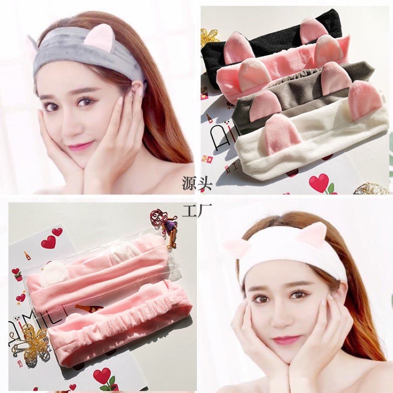 ที่คาดผมฟองน้ํากระต่ายตุ๊กตา น่ารัก สําหรับผู้หญิง สไตล์เกาหลี