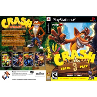 แผ่นเกมส์ PS2 CRASH BANDICOOT COLLECTION   คุณภาพ ส่งไว (DVD)