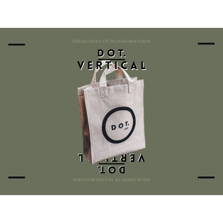 DOT. Vertical Bag กระเป๋าผ้าดิบ