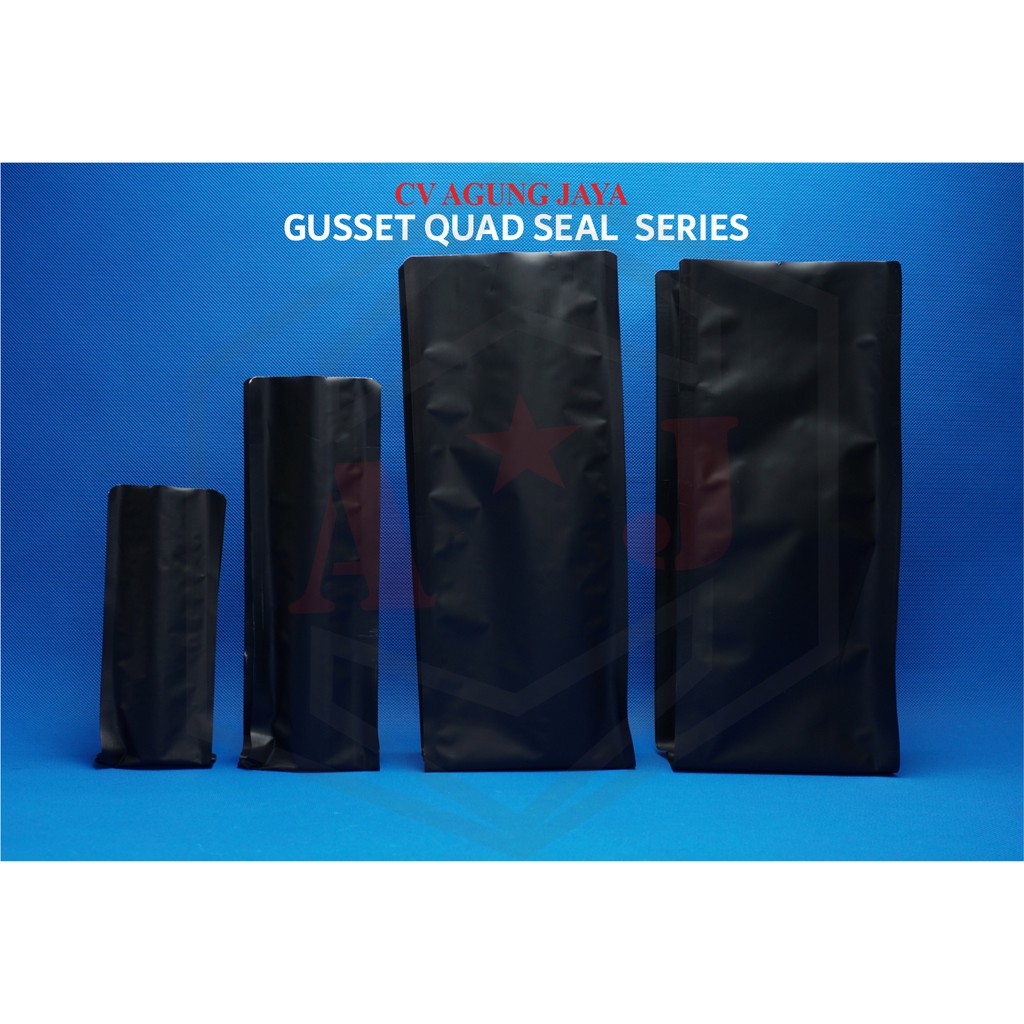 Standing Pouch/Gusset Quad Seal Non Valve/ Gusset Coffee Packaging 1000/ 750/ 500/ 250/ 100 กรัม/Yk